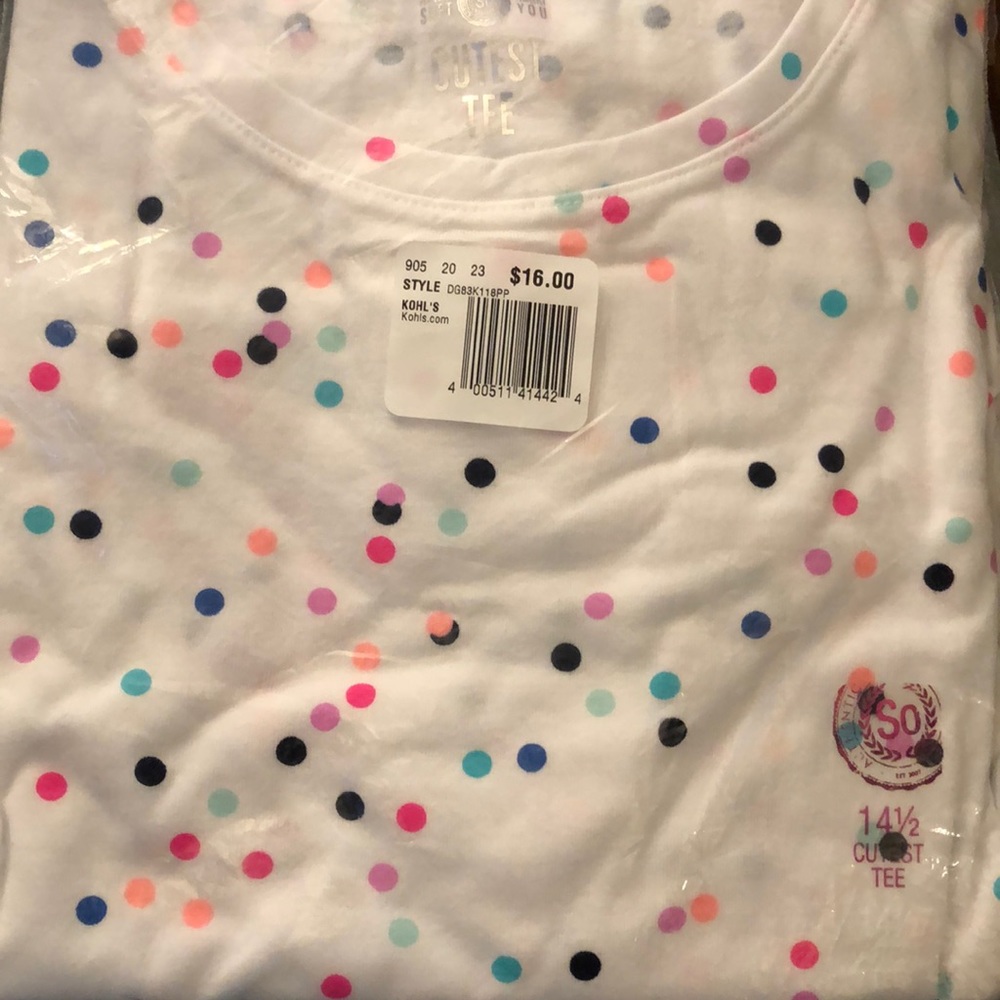 NEW girls short sleeve shirt